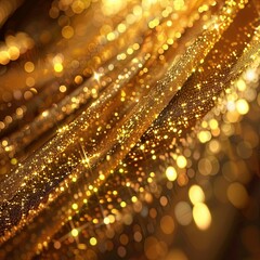 Golden Elegance: Luxurious Shimmering Texture