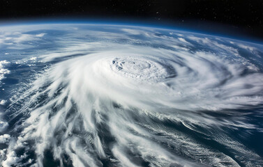 Hurrikan aus dem Weltraum beobachtet