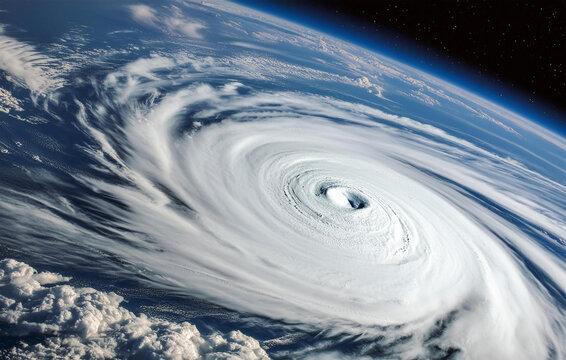 Hurrikan aus dem Weltraum beobachtet