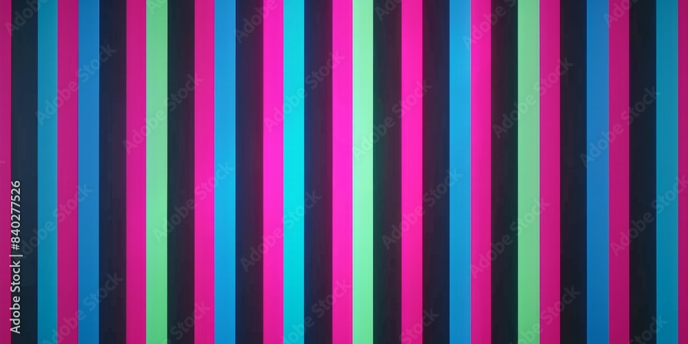 Poster abstract neon stripes background with alternating colors