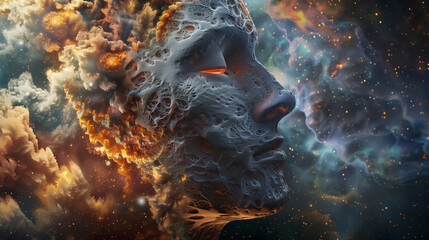 spiritual, etheric, face, ethereal, mystical, divine, soulful, celestial, transcendental, cosmic, energy, aura, light, consciousness, serenity, enlightenment, harmony, esoteric, metaphysical