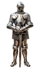 Fototapeta premium PNG Knight in shining armor helmet sword adult.