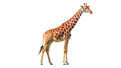 Naklejka premium giraffe isolated on transparent background