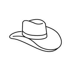 black Cowboy hat logo icon design vector illustration