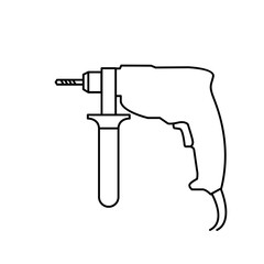 Hand Drill Logo icon design illustration