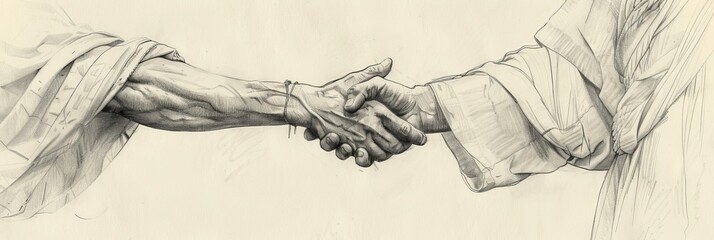 Biblical Illustration of Jesus' Assurance of Eternal Life, Emphasizing the Promise of Salvation and Everlasting Life,Christian banner