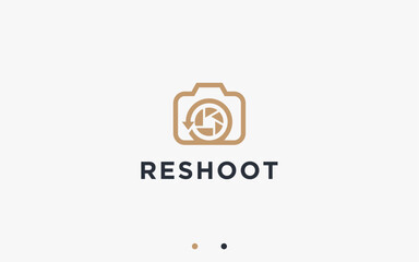 photo repeat logo design vector silhouette illustration