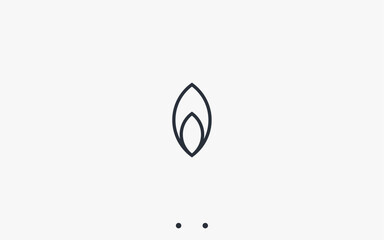 candle logo design vector silhouette illustration