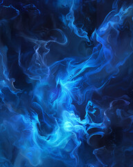 Fototapeta premium Blue fire