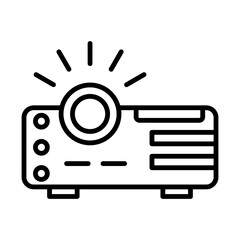 Projector line icon