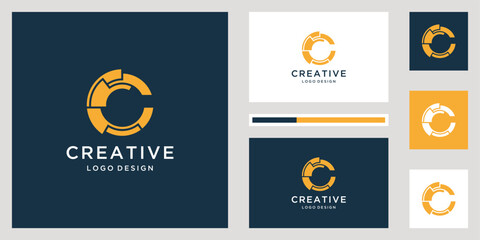  Initial C logo design technology