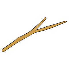 twig illustration hand drawn isolated vector	
