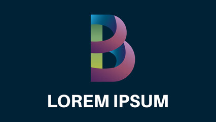 B, B logo, Tech Logo