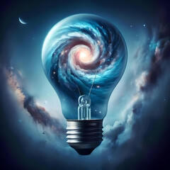 light bulb in the sky