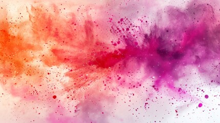 Fototapeta premium abstract powder splatted background. Colorful powder explosion on white background. Colored cloud. Colorful dust explode. Paint Holi