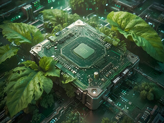 Symbiosis of Nature and High-Tech Circuitry