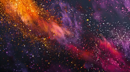 Obraz premium abstract powder splatted background,Freeze motion of color powder exploding/throwing color powder, multicolor glitter texture