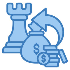 Investment Strategy Icon Element For Design