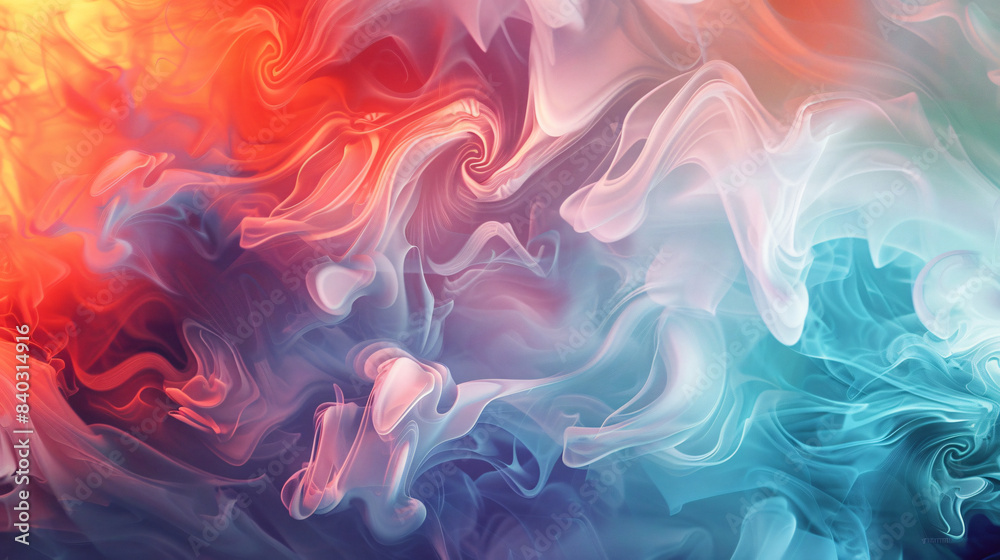 Aufkleber Vivid, abstract background with swirling patterns in a colorful gradient