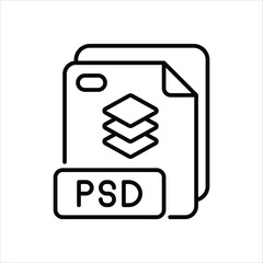 Psd File vector icon