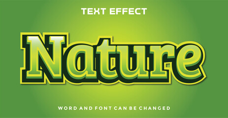 Nature editable text effect