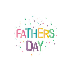 Happy Father's Day Greetings with Hand Written Lettering Style