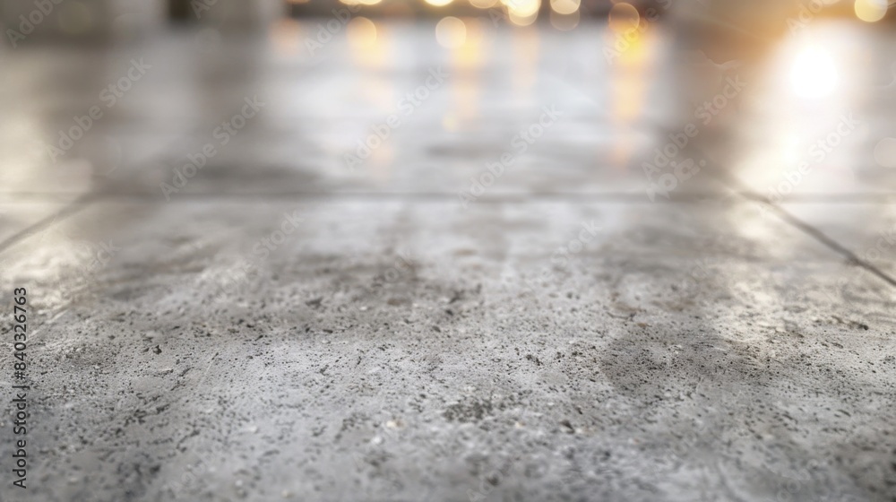 Leinwandbilder empty space of concrete floor grunge texture with light bokeh in background.