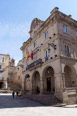 Fototapeta premium Orense (Galicia) Spain. City Hall of the city of Ourense in the main square of the city
