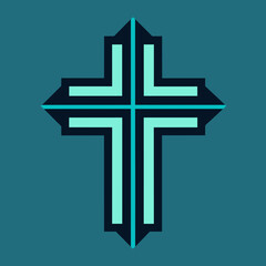 Vector Design for Christian Cross	