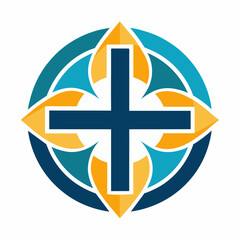 Vector Design for Christian Cross	