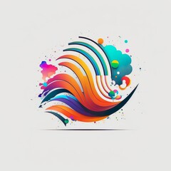 Fototapeta premium Flowing Simplicity: Elegant and Minimalist Logo Designs Inspired by Waves and Line 