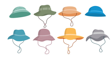 Military flask vector set cute cartoon style.