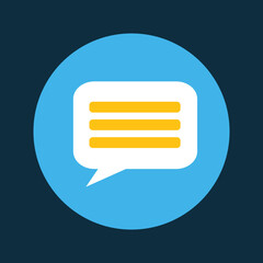 vector business icon message dialogue
