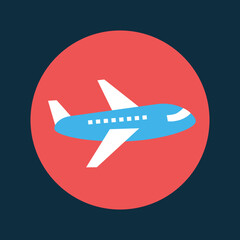 vector business icon travel plane business trip