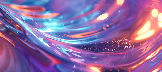 Blurry blue and purple abstract shapes in motion