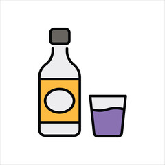 Soju vector icon