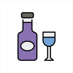 Alcohal vector icon