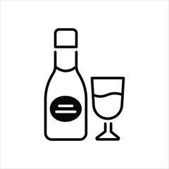 Champagne vector icon
