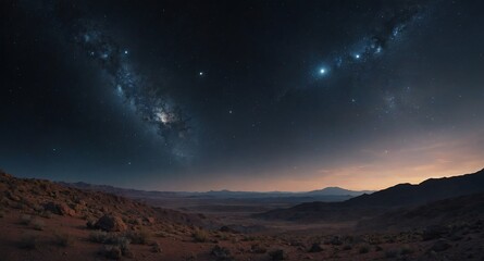 Fototapeta premium empty space cosmos landscape banner copyspace background