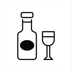 Alcohal vector icon