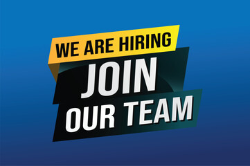 we are hiring join our team word concept vector illustration with modern futuristic 3d style for landing page template ui web mobile app poster banner flyer background gift card coupon label wallpaper