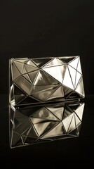 diamond on black background