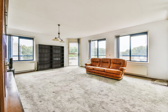 Spacious living room with natural light in Simone de Beauvoirstraat