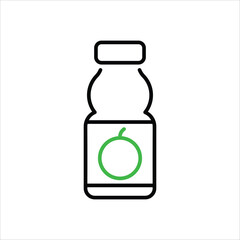 Juice Bottle vector icon