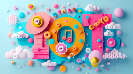 Obraz premium Internet of things iot and networking vector image Paper cut style