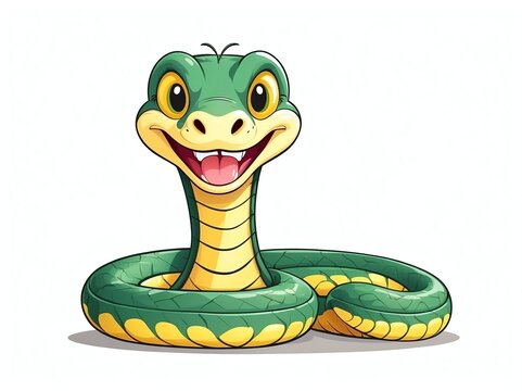 recommend clip art: smiling cute snake cartoon clipart on plain white background