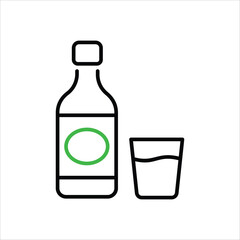 Soju vector icon