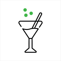 Cocktail vector icon