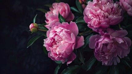 Fototapeta premium Floral pattern wallpaper