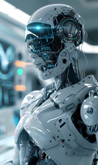 Fototapeta premium Robots and medical technology Helps doctors improve their ability to treat patients.